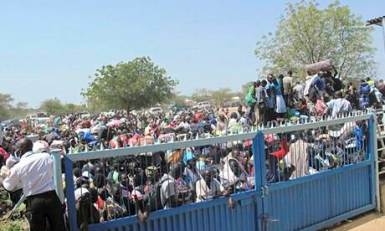 Thousands of civilians have taken refuge at a UN base in Jonglei capital Bor after forces loyal to former vice-president seized control of the strategic town (Photo: Reuters)