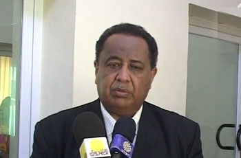 Sudanese presidential assistant Ibrahim Ghandour (Ashorooq TV)
