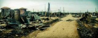 This picture posted on Facebook by Jangdit Dengajok purportedly shows the destruction of Bor’s main market following weeks of heavy fighting in the Jonglei state capital