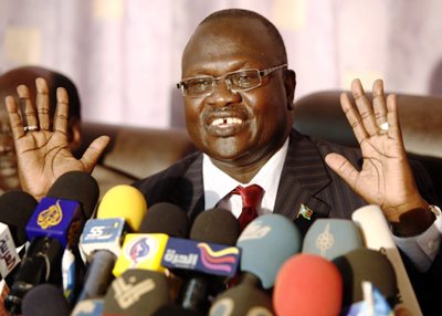 South Sudan ex-vice president Riek Machar now leads a new rebel group (Getty)