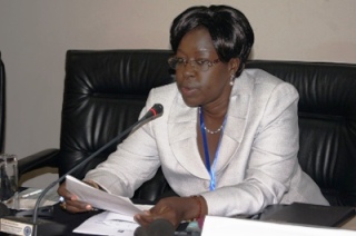 Jemma Nunu Kumba at a meeting in Kigali, Rwanda, November 12, 2013 (NBI photo)