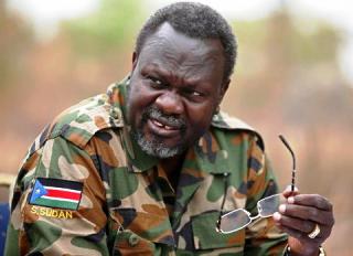 South Sudan's rebel leader, Riek Machar, pictured inside rebel-controlled territory in Jonglei state on 1 February 2014 (Reuters/Goran Tomasevic)