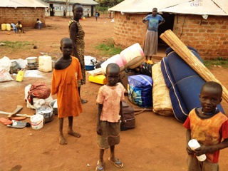 South Sudanese refugees arrival at Kiryandongo settlement camp 16, 02,2014 (ST)