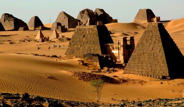 The pyramids of Meroë, 200 km north-east of Khartoum, are one of Sudan's most visited historical sites (Ashraf Shazly/AFP)