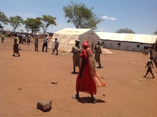 Ugandan police have been deployed to watch the movement of refugees in refugee camps in Uganda, 19 March 2014 (ST)