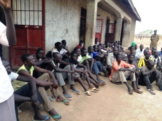 Inmates in Kuajok prison in South Sudan's Warrap state (Photo credit: Ministry of health)