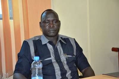 Chol Wal, the speaker of Jonglei assembly, in his office in the state capital, Bor (ST)