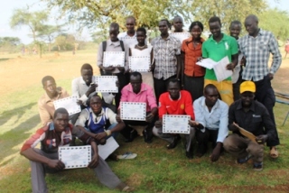 Some of the beneficiaries from Plan South Sudan support in Kapeota county in Eastern Equatoria state April 16, 2014 (ST)
