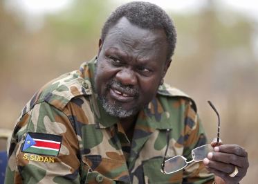 South Sudan's former vice-president turned rebel leader Riek Machar pictured in rebel-controlled territory in Jonglei state on 1 February 2014 (Photo: Reuters)