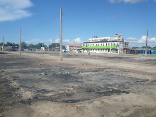 A destroyed part of Bor market. 13 May 2014 (ST)