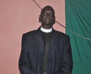 The newly appointed bishop of Jonglei state's Athoc diocese, Moses Anur Ayod, in Bor on 27 July 2014
