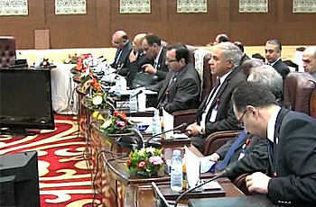 اجتماع وزراء الموارد المائية بدول حوض النيل الشرقي بالخرطوم في يناير الماضي ـ صورة من شبكة الشروق