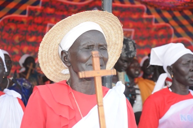 A prayer service calling for peace and reconciliation was held in Jonglei state capital Bor on 1 August 2014 (ST)