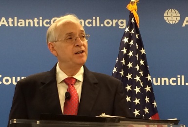 US special envoy Donald Booth speaks at the Atlantic Council on Sudan and South Sudan (State Department courtesy photo)
