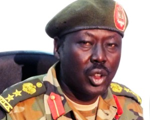 SPLA spokesperson Phillip Aguer (Reuters)