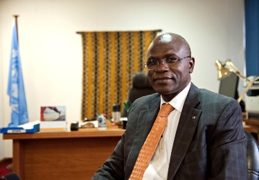 Deputy Special Representative (Political) for the UN Mission in South Sudan (UNMISS) Moustapha Soumaré . (UN Photo/Staton Winter)