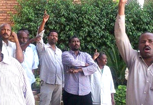 احتجاجات العاملين في تلفزيون السودان ـ الخميس 13 نوفمبر 2014