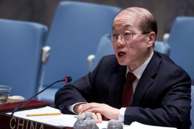 China's Ambassador to the United Nations Liu Jieyi speaks during a meeting of the Security Council  February 17, 2015 (Reuters)