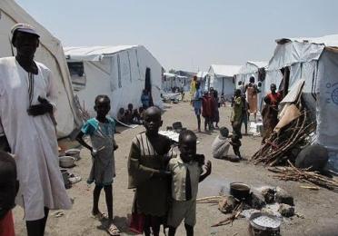 New internally displaced persons living in big tents in a UN base in Malakal (Photo Beatrice Debut/MSF)