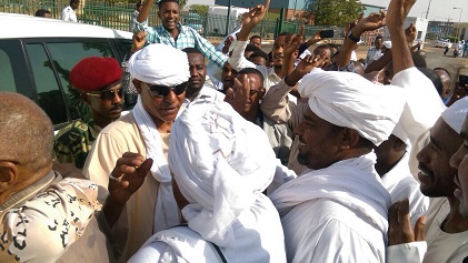Musa Hilal upon his return to Khartoum (Facebook page)