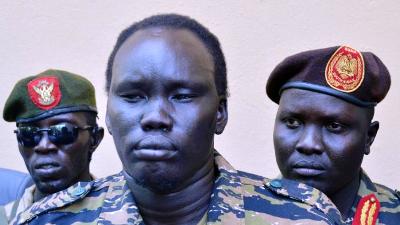 Greater Pibor Administrator and head of SSDM/A Cobra faction  David Yauyau seen in Juba on May, 20, 2014 (AFP)