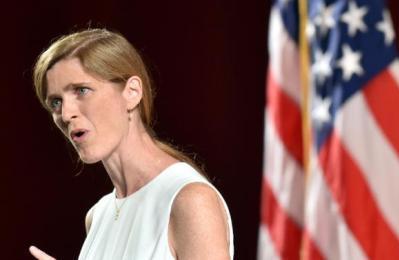 US Ambassador to the United Nations Samantha Power, pictured on June 11, 2015, (Photo AFP/ Sergei Supinsky)