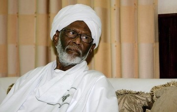 Sudan's Islamist opposition leader Hassan Al-Turabi (AFP)