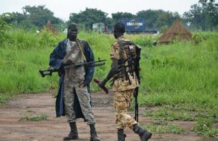 South Sudanese SPLA soldiers in Pageri in Eastern Equatoria state on August 20, 2015 (Photo AFP/Samir Bol)