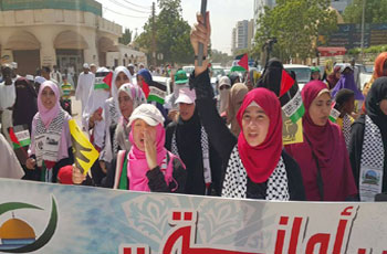 مسيرة مؤيدة لفلسطين في الخرطوم بمشاركة الجاليات ـ الجمعة 16 أكتوبر 2015