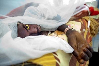 Saleh Mohamed Hamid (18 years old) from Gocker, West Darfur, is being assisted at El Geneina Hospital on 14 November 2012, after getting infected with the Yellow Fever (Photo UNAMID)