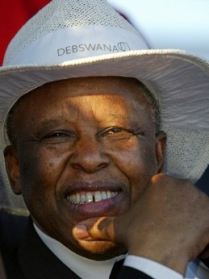Festus Gontebanye Mogae,former president of Botswana, (Photo AP/Ahemba Hadebe)