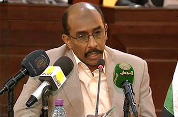 Sudanese minister of mining Ahmed Mohamed Sadiq al-Karouri