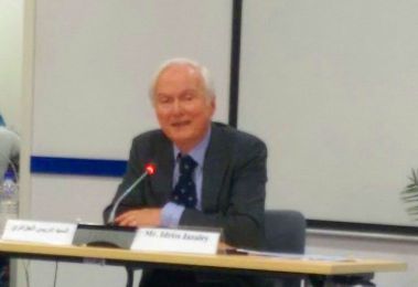 U N Special Rapporteur on the negative impact of the unilateral coercive measures on the enjoyment of human rights, Idriss Jazairy, speaks in a press conference held in Khartoum on 30 November 2015 (ST Photo)