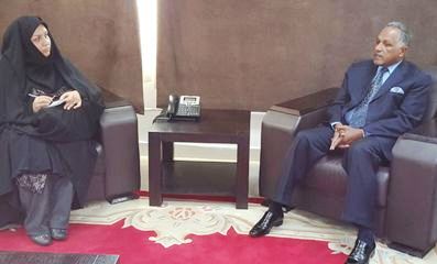 Acting under-secretary of Sudan’s foreign ministry, Dafaa Allah Alhag Ali Osman, meets with Iranian chargé d