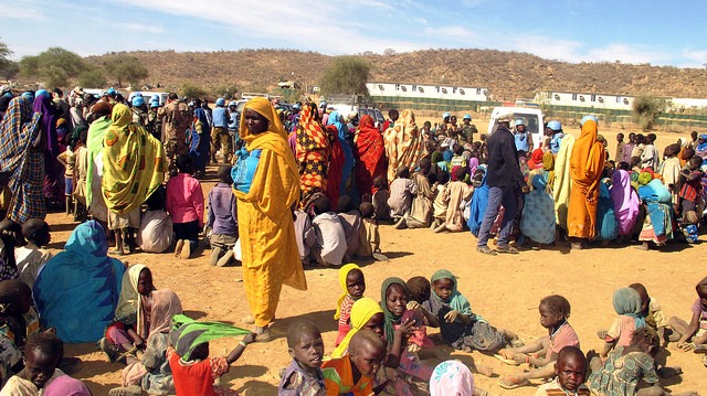 Displaced persons in Sortoni, North Darfur, who sought refuge near UNAMID's Site following clashes between SLM-AW and government forces in Jebel Marra area on 10 February 2016. (Photo UNAMID)