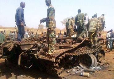 صوره بثتها وزارة الدفاع السودانية على فيس بوك لجنود من الجيش عقب تحرير منطقة (ام سردبة) في جنوب كردفان
