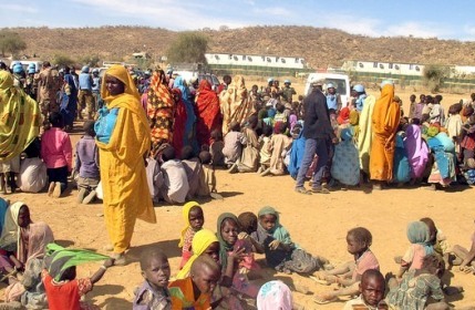 Newly displaced persons in Sortoni, North Darfur, following clashes between rebel and government forces in Jebel Marra area, on 10 February 2016 (UNAMID Photo)