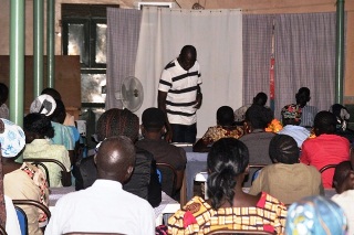 Participants at the training opening session in Kajo-Keji county on June 6, 2016 (ST)