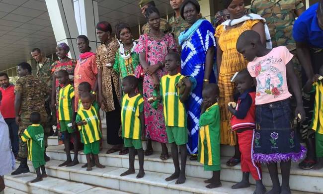 Rescued abducted Ethiopian kids by Murle community in South Sudan
