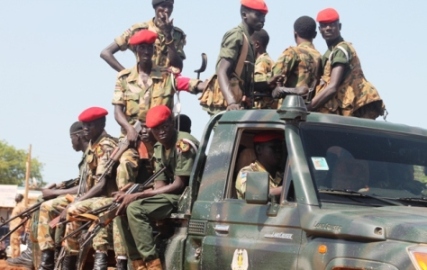 SPLA forces in Wau town on May 16; 2016 (ST Photo)