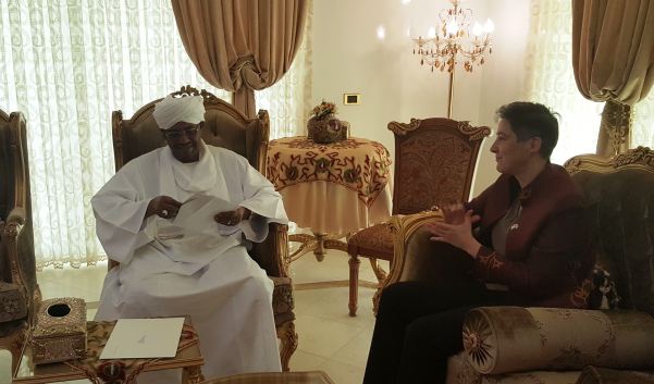 President al-Bashir receives Marta Ruedas UN Resident to Sudan on 30 June 2016 - (UN-Sudan Photo)