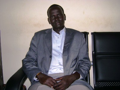 Buay Keake, the former chairman of the SPLM-IO youth in Uganda (ST)