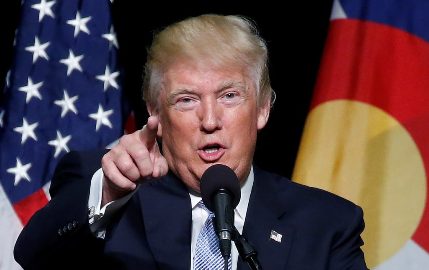 Donald Trump gestures during a campaign rally in  in Colorado Springs, Colorado, U.S., July 29, 2016. (Reuters Photo)