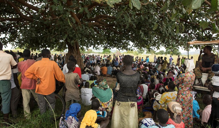 Six thousand internally displaced people at Kuda 54 kilometers west of Juba town are appealing for urgent humanitarian assistance. Sept 23, 2016 (UNMISS Photo)