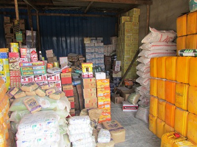 A retail shop in marol market of Jonglei state, February 6, 2017 (ST)