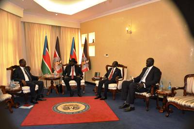 The meeting of the presidency chaired by President Salva Kiir March 9, 2017 (ST)