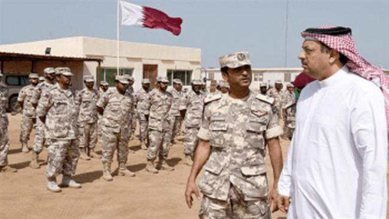 Qatar’s Defence Minister Khalid bin Mohammed Al Attiyah visits the Qatari peacekeepers deployed along Eritrea-Djibouti border in June 2016 (QNA)