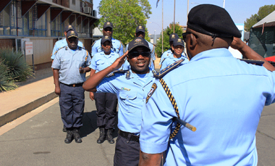 The contingent of Namibian police headed for South Sudan (The Namibian)
