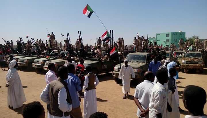 A new batch of the RSF militiamen arrive in Kassala on 14 January 2018 (ST photo)