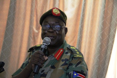 The head of the Strategic Defense and Security Review (SDSR) Board Secretariat, Col. Ufulle Gaaro Kenyi (courtesy photo)